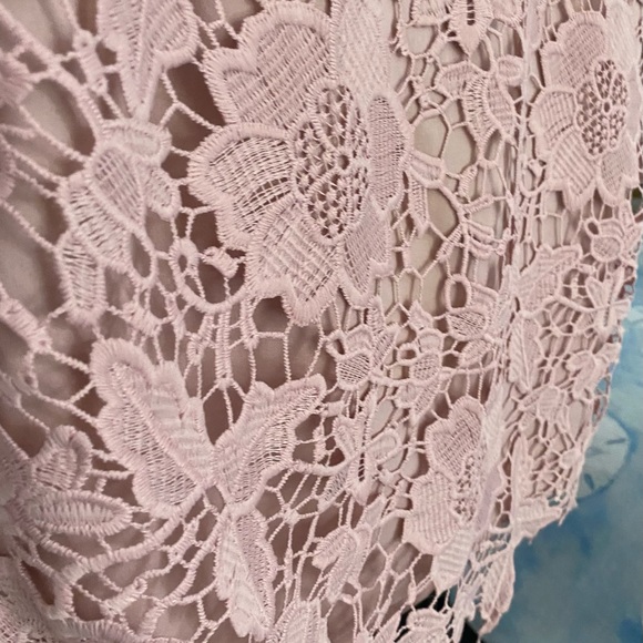 Pink Crochet Overlay Skirt American Eagle - Picture 8 of 10